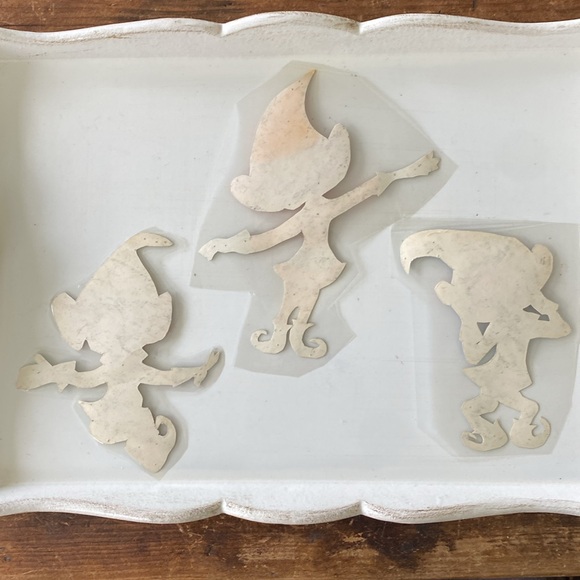 Vintage Pixie Elf Window Decals Lot of 3 - Picture 3 of 8